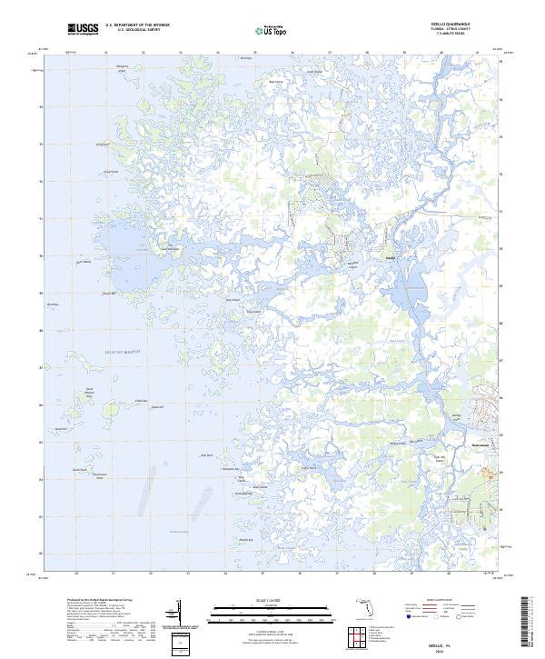 Ozello 2024 topographic map thumbnail