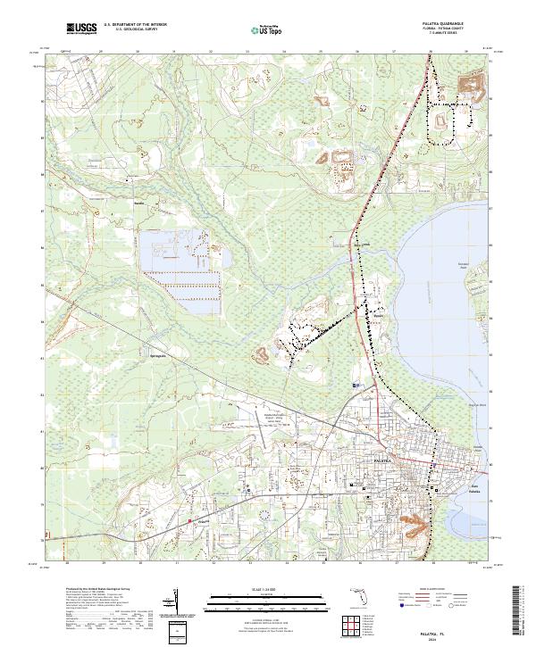 Palatka topographic map thumbnail