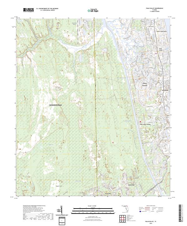 Palm Valley topographic map thumbnail