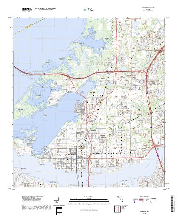 Palmetto topographic map thumbnail
