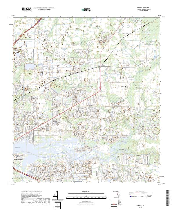 Parrish topographic map thumbnail