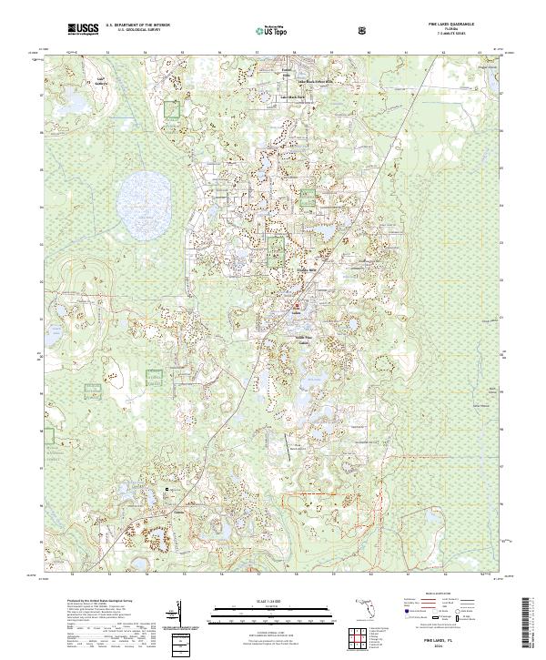 Pine Lakes topographic map thumbnail