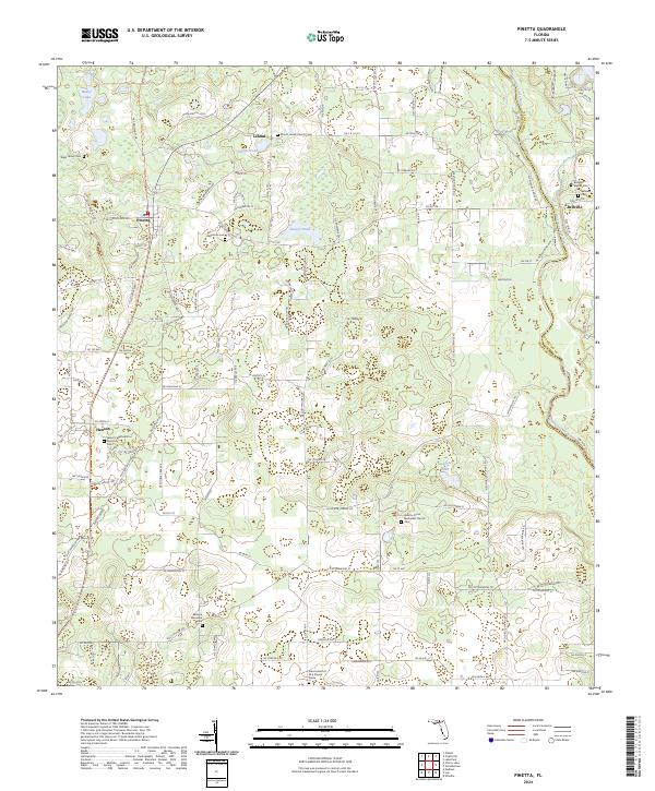Pinetta topographic map thumbnail
