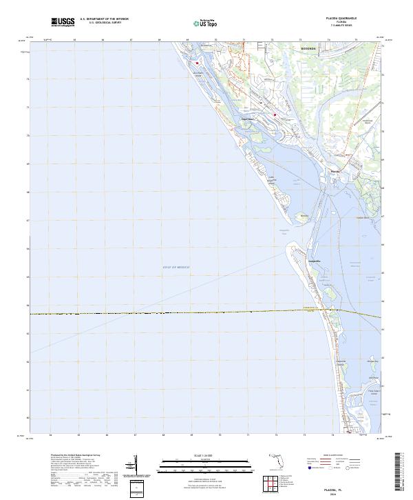 Placida 2024 topographic map thumbnail