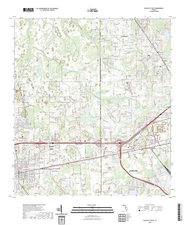 Plant City East topographic map thumbnail