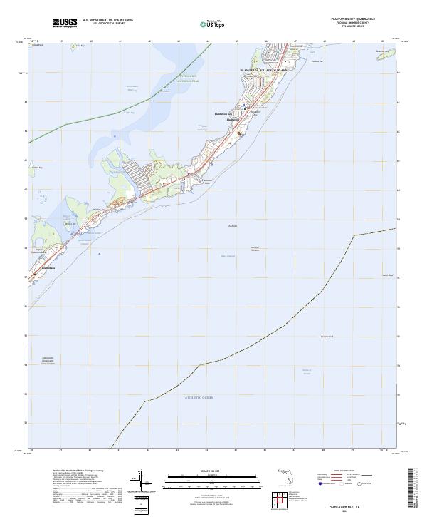 Plantation Key topographic map thumbnail
