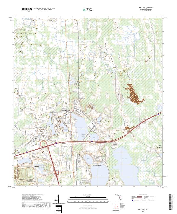 Polk City topographic map thumbnail