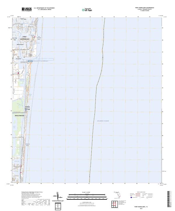 Port Everglades topographic map thumbnail