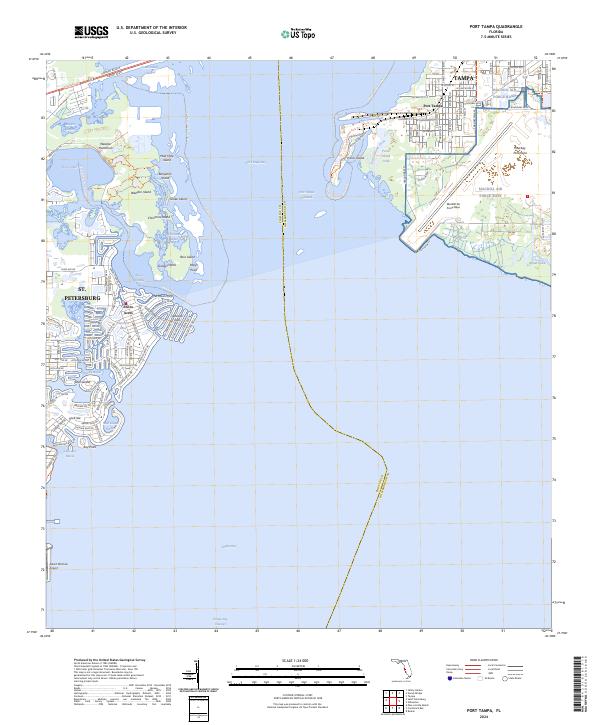 Port Tampa topographic map thumbnail