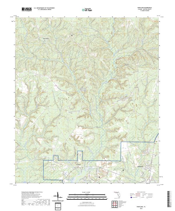 Portland topographic map thumbnail