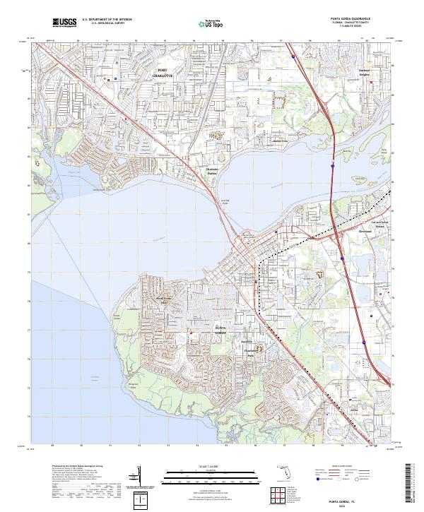 Punta Gorda topographic map thumbnail