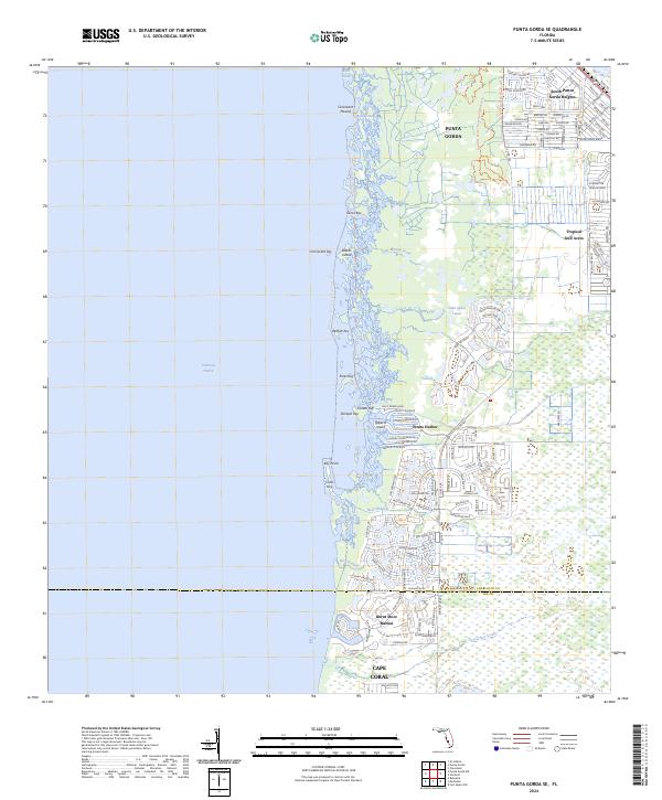 Punta Gorda SE topographic map thumbnail