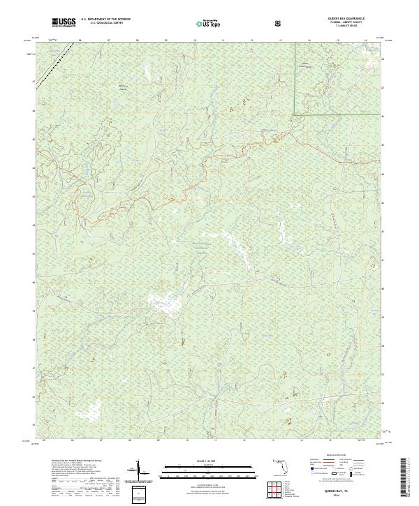 Queens Bay topographic map thumbnail