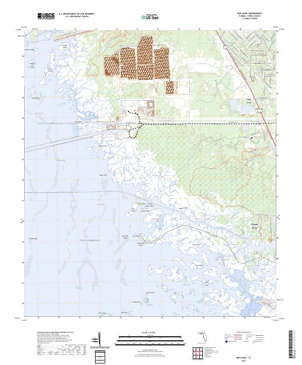 Red Level 2024 topographic map thumbnail