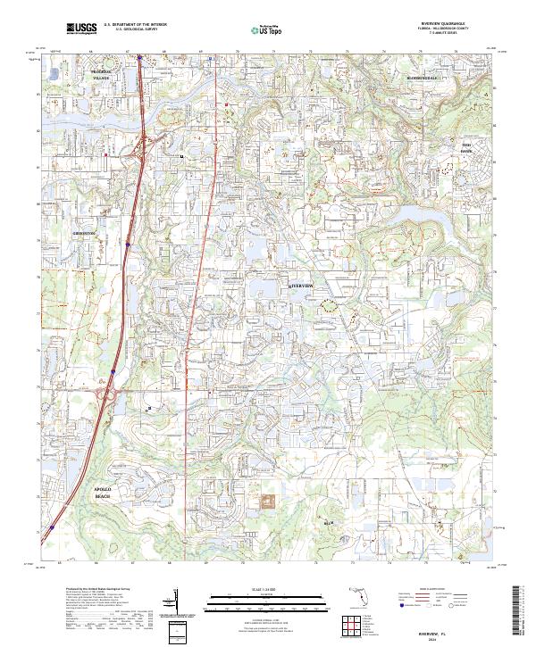 Riverview topographic map thumbnail