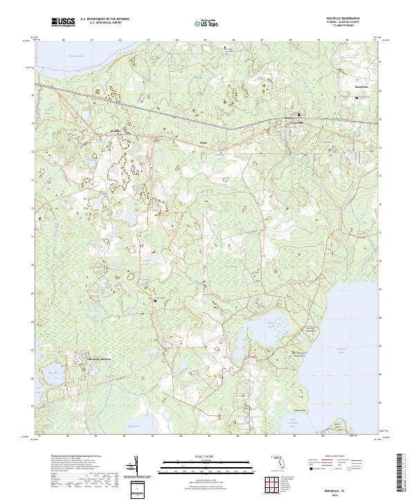 Rochelle topographic map thumbnail