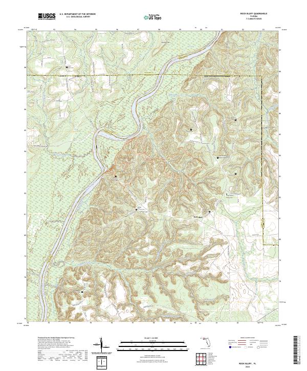 Rock Bluff topographic map thumbnail