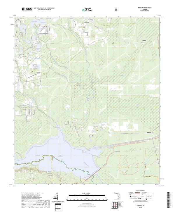 Rodman topographic map thumbnail