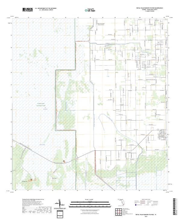 Royal Palm Ranger Station topographic map thumbnail