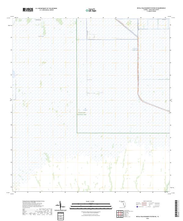 Royal Palm Ranger Station SE topographic map thumbnail