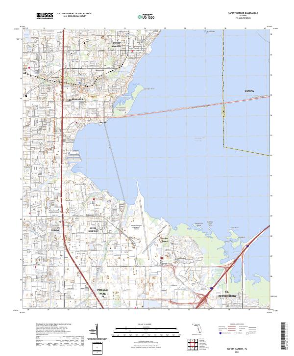 Safety Harbor topographic map thumbnail