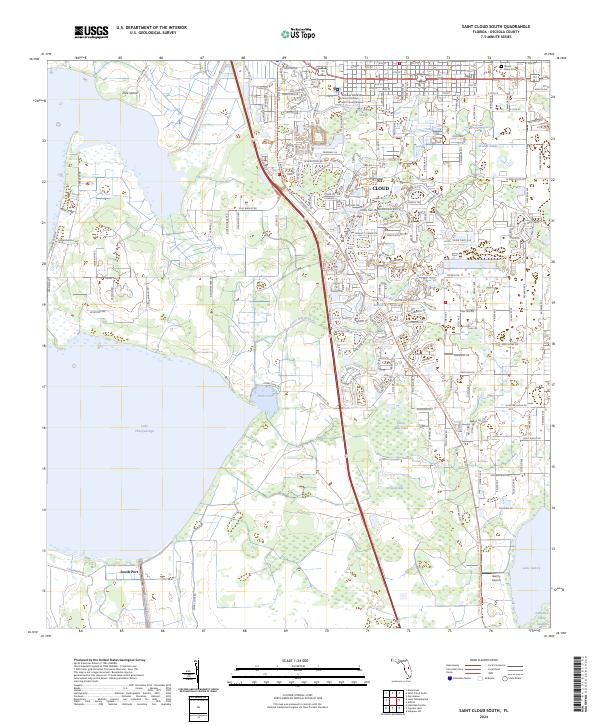 Saint Cloud South topographic map thumbnail