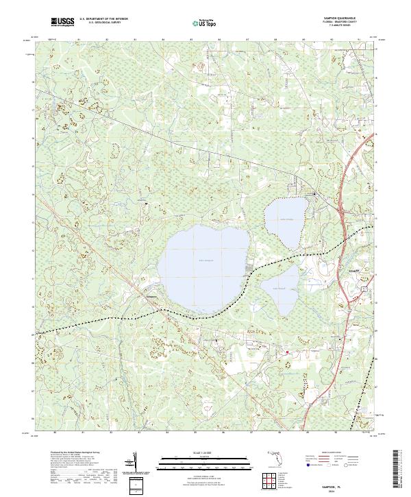 Sampson topographic map thumbnail