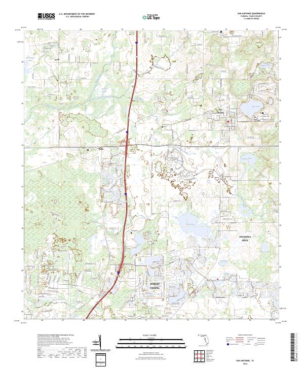 San Antonio topographic map thumbnail