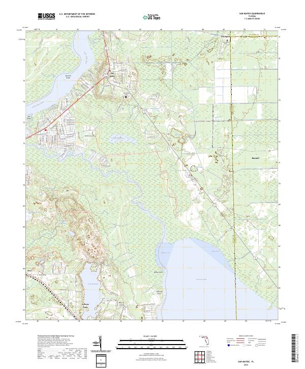 San Mateo topographic map thumbnail