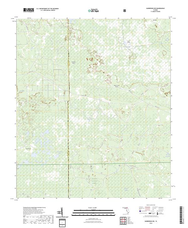 Sanderson NW topographic map thumbnail