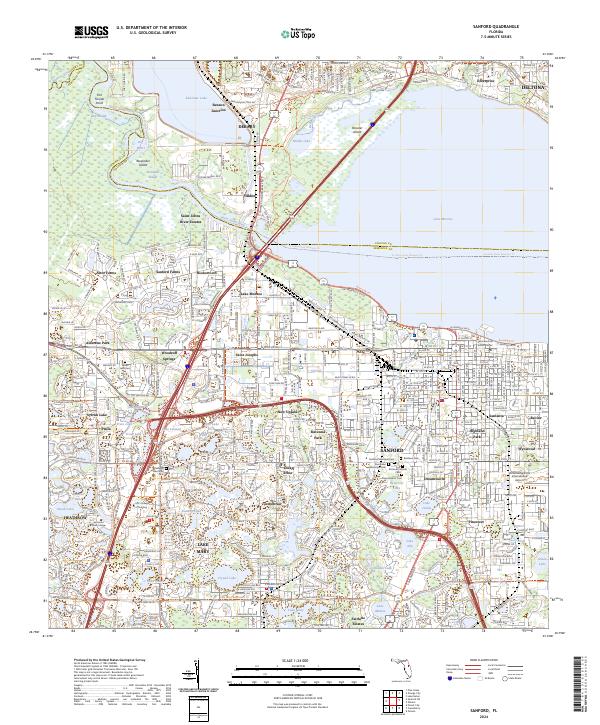 Sanford topographic map thumbnail