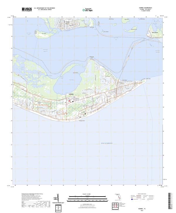 Sanibel 2024 topographic map thumbnail