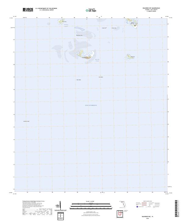 Seahorse Key 2024 topographic map thumbnail