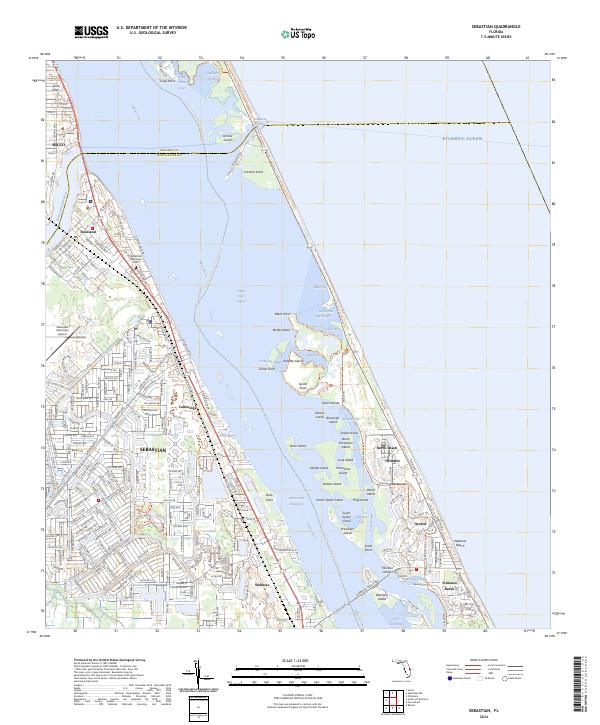 Sebastian topographic map thumbnail