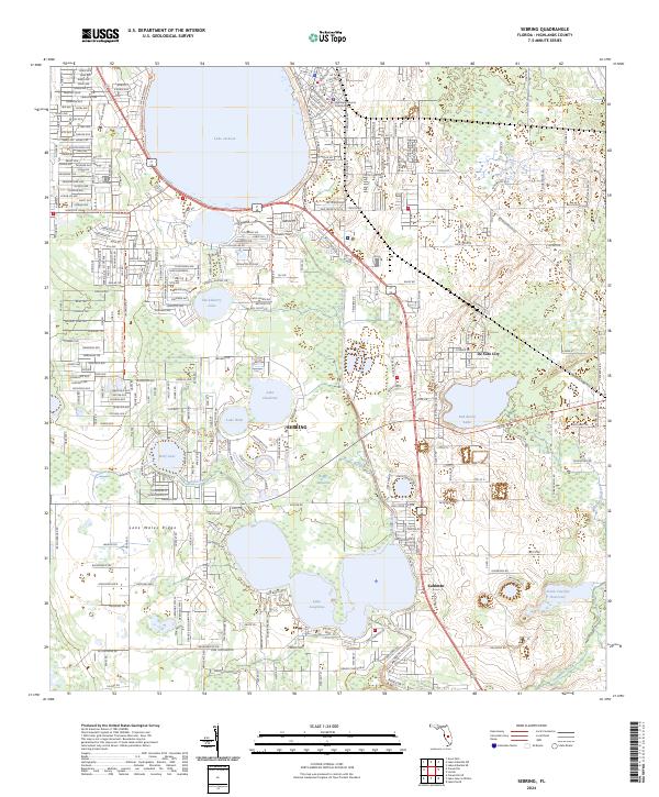 Sebring topographic map thumbnail