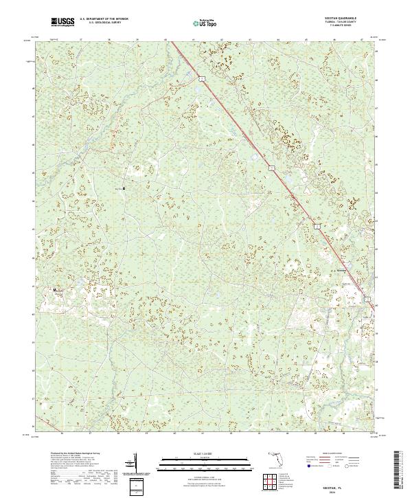 Secotan topographic map thumbnail