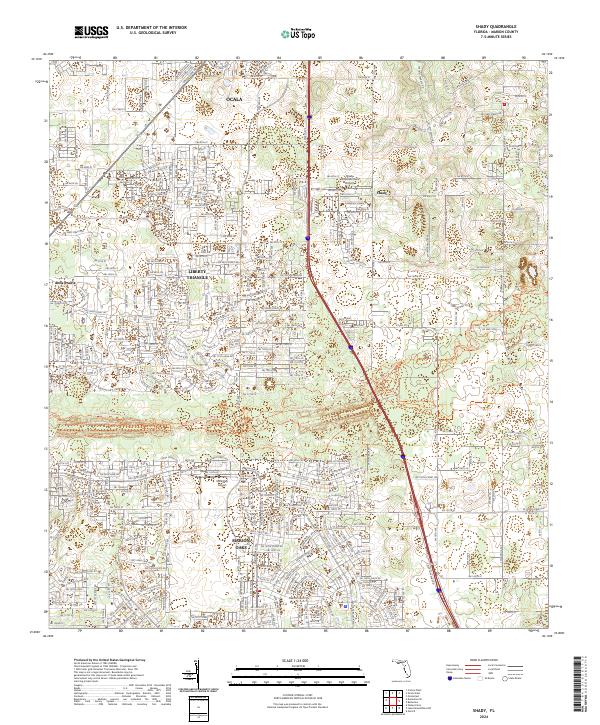 Shady topographic map thumbnail