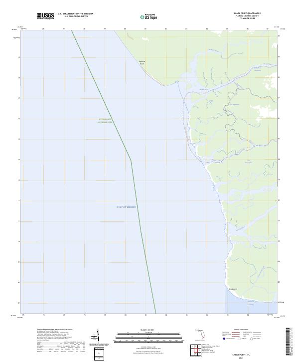 Shark Point 2024 topographic map thumbnail