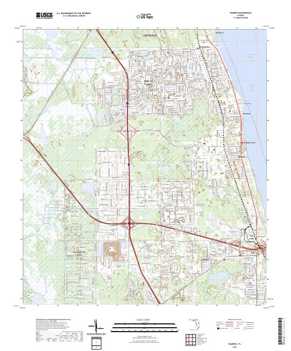 Sharpes topographic map thumbnail