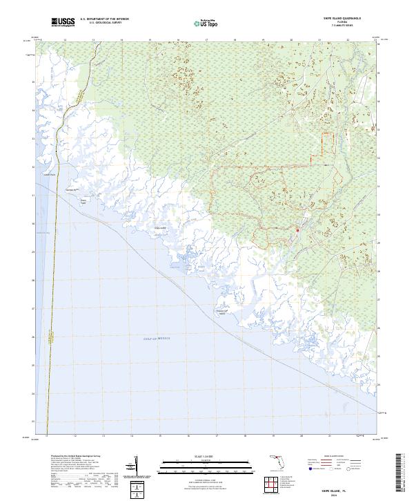 Snipe Island 2024 topographic map thumbnail