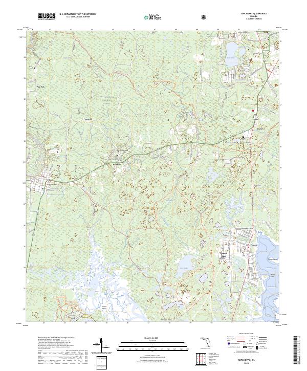 Sopchoppy 2024 topographic map thumbnail