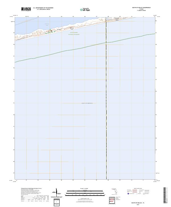 South of Holley 2024 topographic map thumbnail
