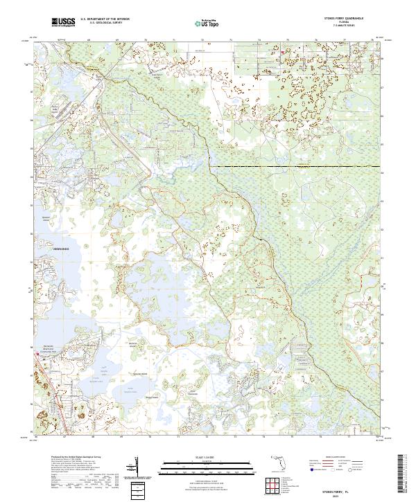 Stokes Ferry 2023 topographic map thumbnail