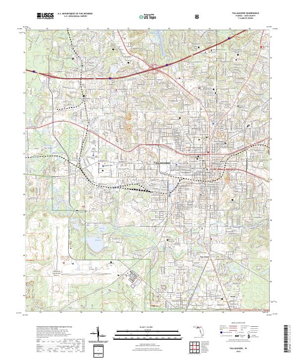 Tallahassee 2024 topographic map thumbnail