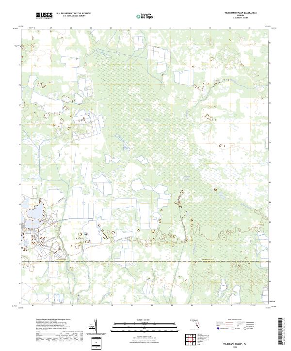 Telegraph Swamp 2024 topographic map thumbnail