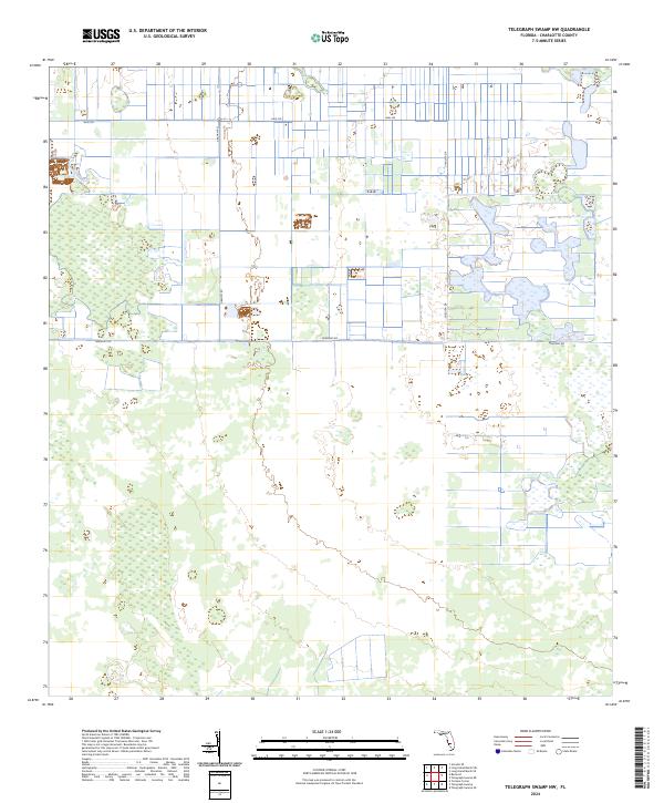 Telegraph Swamp NW 2024 topographic map thumbnail