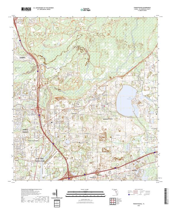 Thonotosassa 2024 topographic map thumbnail