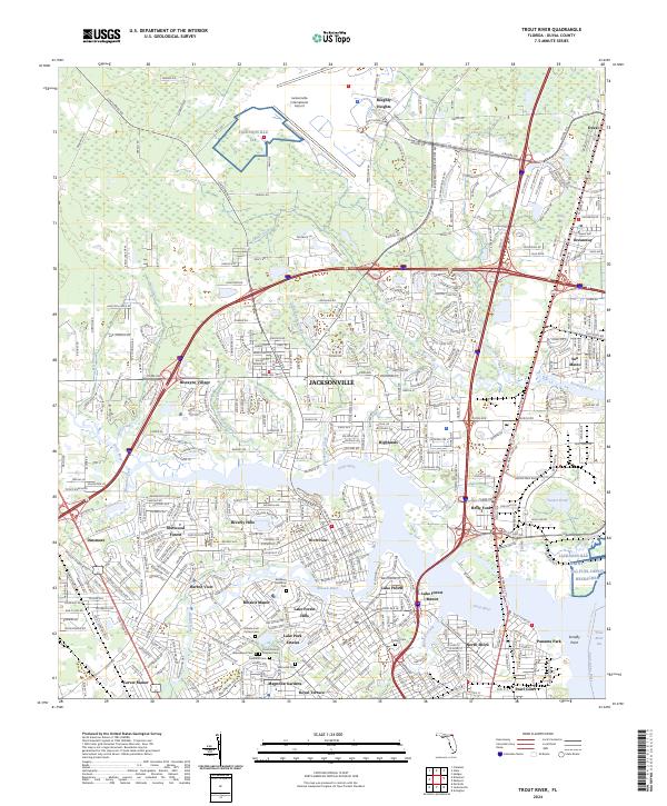 Trout River 2024 topographic map thumbnail