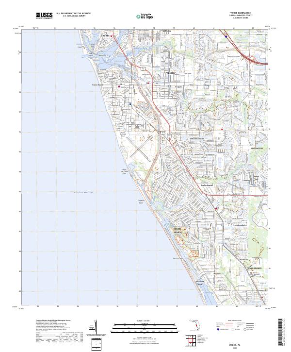 Venice 2023 topographic map thumbnail