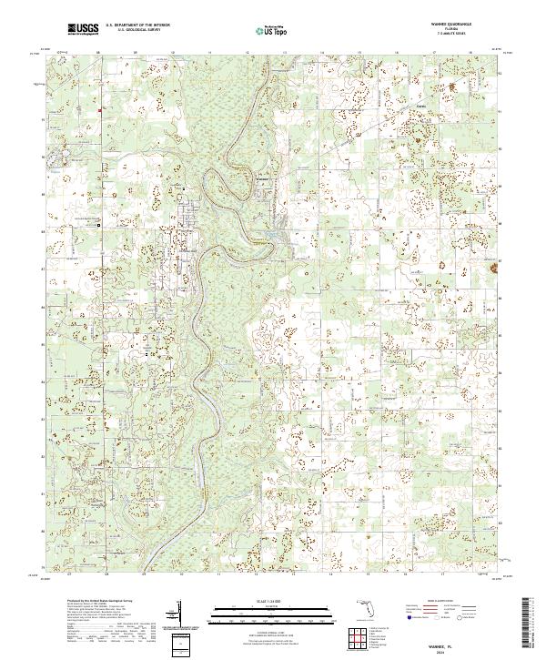 Wannee 2024 topographic map thumbnail